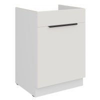 Szafka pod zlew 60 cm z szufladą na kosze  AURO 60 1S BB biały mat